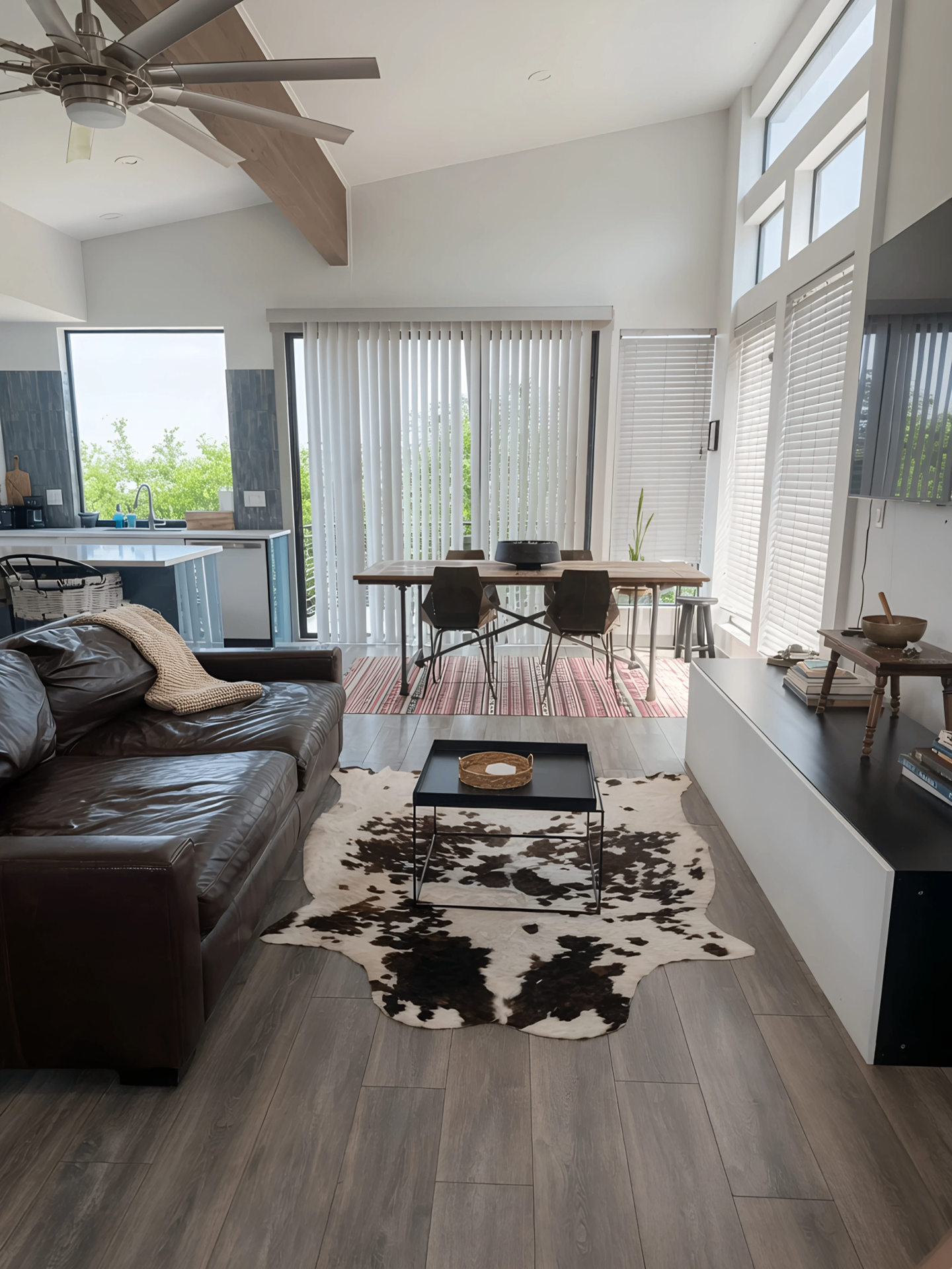 Beautiful clean home interior in Austin, Texas